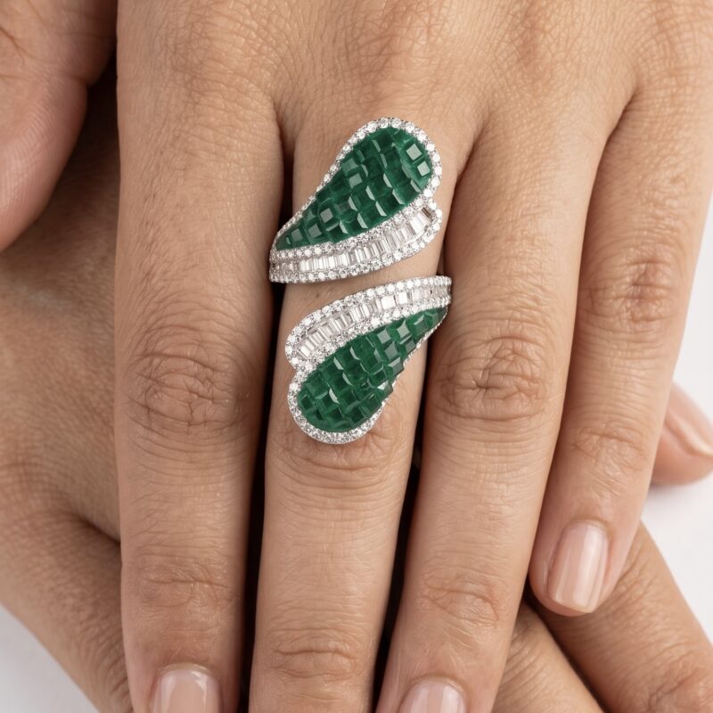 Dhara Floral Ring - 925 Sterling Silver - Indraja Fine Jewels - Mumbai