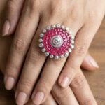 Aanya Floral Ring - 925 Sterling Silver - Indraja Fine Jewels - Mumbai