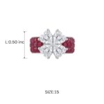 Amya Floral Ring - 925 Sterling Silver - Indraja Fine Jewels - Mumbai