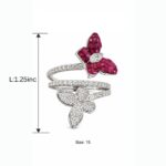 Ojas Butterfly Ring - 925 Sterling Silver - Indraja Fine Jewels - Mumbai
