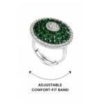 Iraya Floral Ring - 925 Sterling Silver - Indraja Fine Jewels - Mumbai