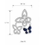 Tvesa Butterfly Ring - 925 Sterling Silver - Indraja Fine Jewels - Mumbai