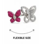 Vanya Butterfly Ring - 925 Sterling Silver - Indraja Fine Jewels - Mumbai