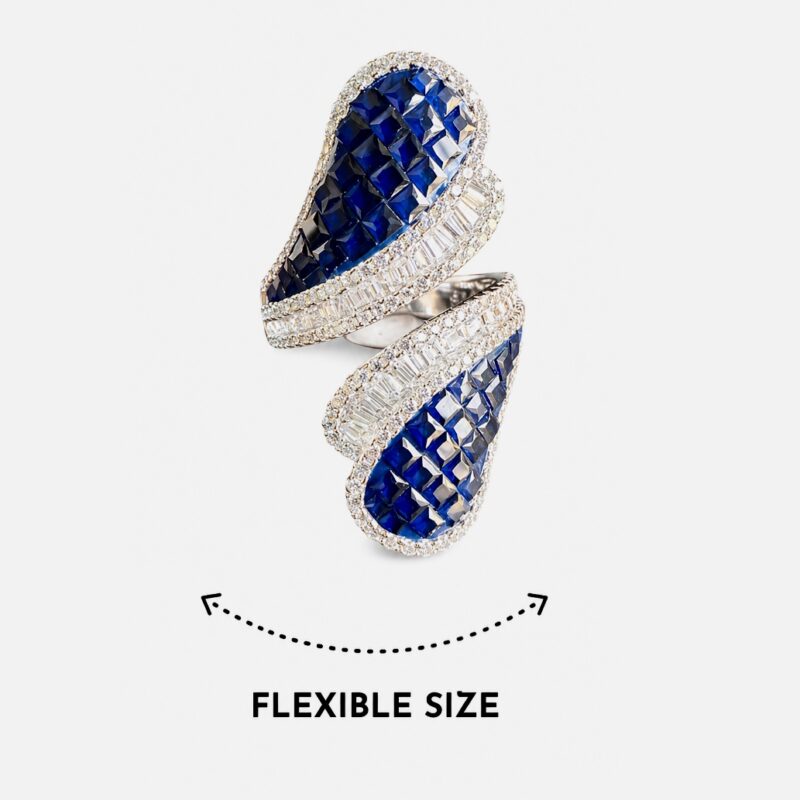 Kaira Contemporary Ring - 925 Sterling Silver - Indraja Fine Jewels - Mumbai