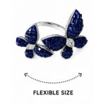 Madhur Butterfly Ring - 925 Sterling Silver - Indraja Fine Jewels - Mumbai