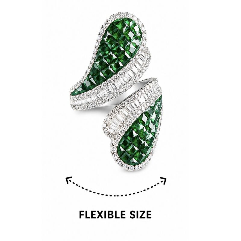 Dhara Floral Ring - 925 Sterling Silver - Indraja Fine Jewels - Mumbai
