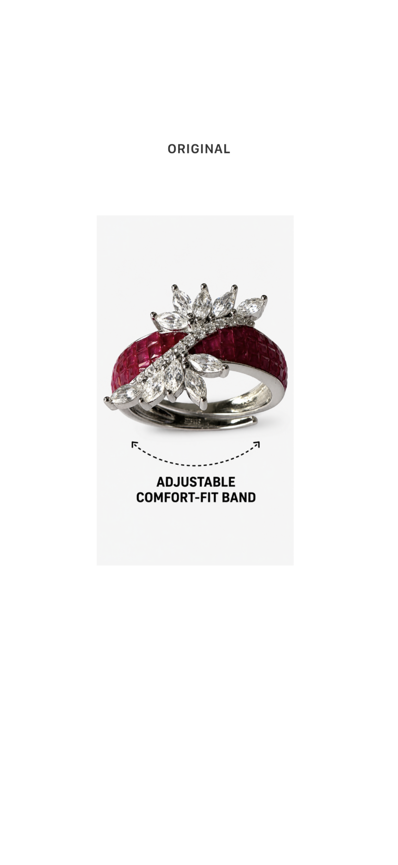 Reva Ring- 925 Sterling Silver - Indraja Fine Jewels - Mumbai