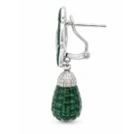 Ira Foral Drop Earrings - Indraja Fine Jewels - Mumbai