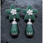 Ira Foral Drop Earrings - Indraja Fine Jewels - Mumbai