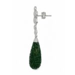 Rasa Double Flower Drop Earrings - 925 Sterling Silver - Indraja Fine Jewels - Mumbai