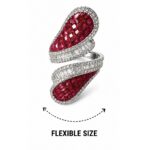Aadhya Contemporary Ring - 925 Sterling Silver - Indraja Fine Jewels - Mumbai