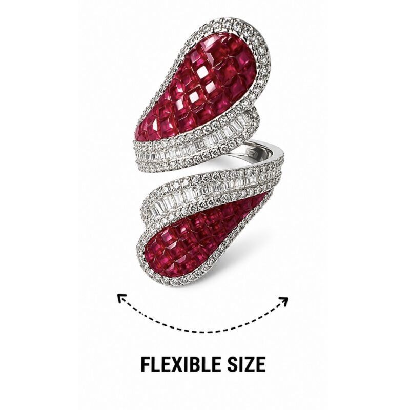 Aadhya Contemporary Ring - 925 Sterling Silver - Indraja Fine Jewels - Mumbai