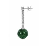 Vrisa Rain Drop Earrings - 925 Sterling Silver - Indraja Fine Jewels - Mumbai