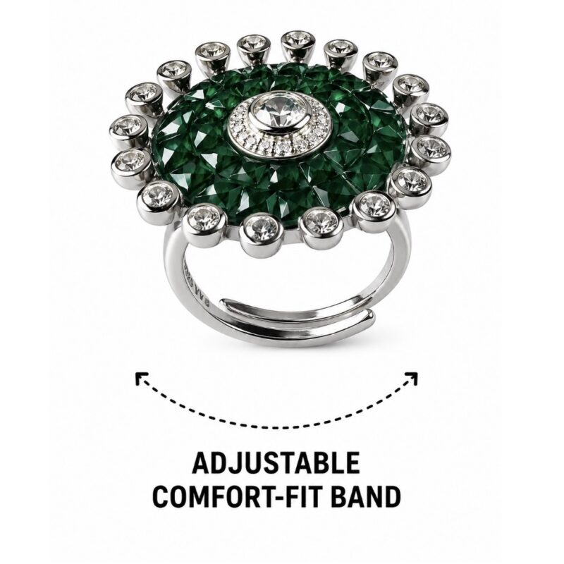 Mridu Floral Ring - 925 Sterling Silver - Indraja Fine Jewels - Mumbai