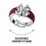 Amya Floral Ring - 925 Sterling Silver - Indraja Fine Jewels - Mumbai