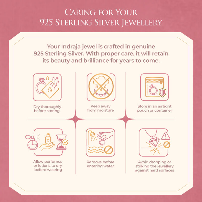 Silver Jewellery Care - 925 Sterling Silver - Indraja Fine Jewels - Mumbai
