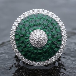 Iraya Floral Ring - 925 Sterling Silver - Indraja Fine Jewels - Mumbai